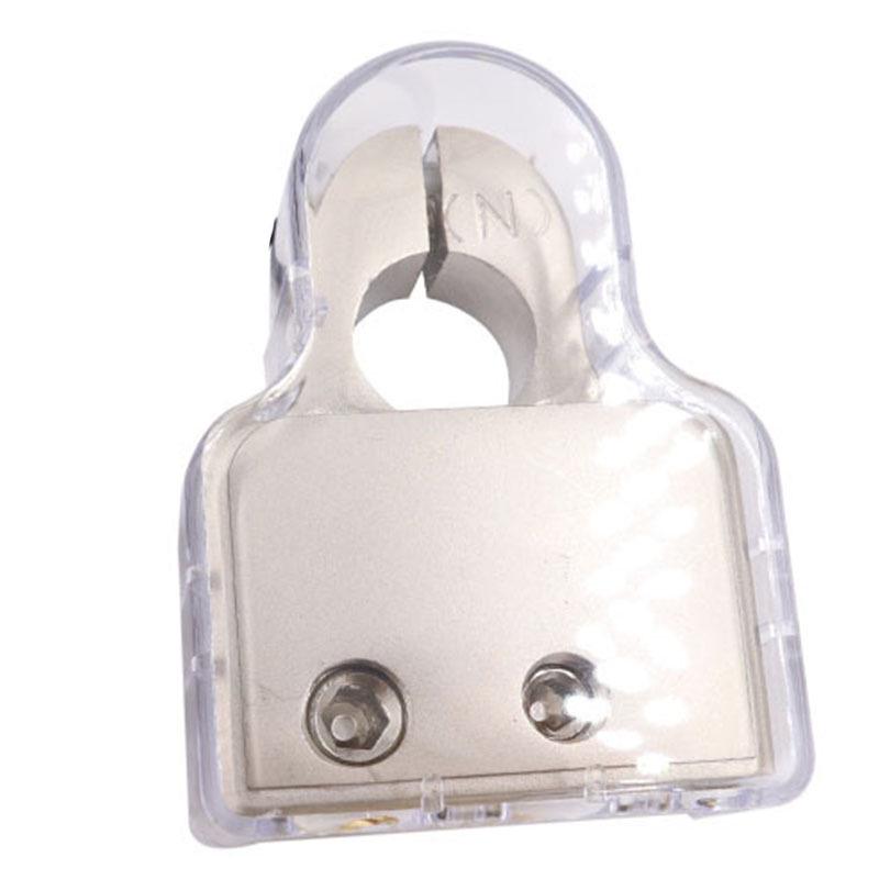 Зажим для клемм автомобильного аккумулятора с дисплеем для модификации аудиосистемы