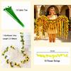 Multicolor Artificial Wisteria Flower Vine Cherry Flower Hanging Garland  Wedding Decoration