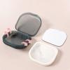 Portable Braces Box With Mirror Mouthguard Case Travel Denture Storage Box