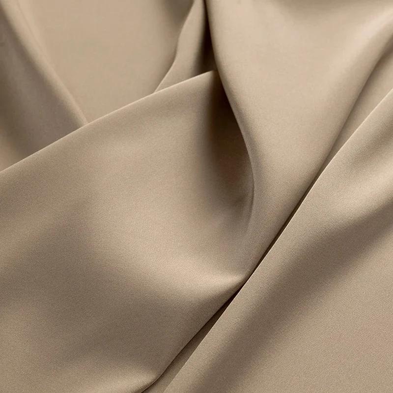 100x125 см Ice Sensitive Тонкая эластичная матовая атласная ткань Атласное платье Камзол Рубашка Пижама Ципао Ткань для дизайна одежды