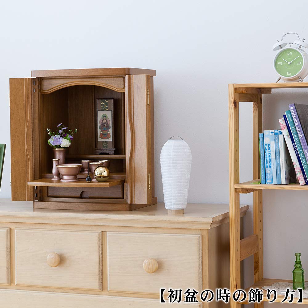 Butsudanya Takita Shoten Mini Bon Kodama Fire Bag, набор из 2 предметов Для первого белого герба Bon, цветущей вишни в течение всего года, 25 см x диаметр огненной сумки