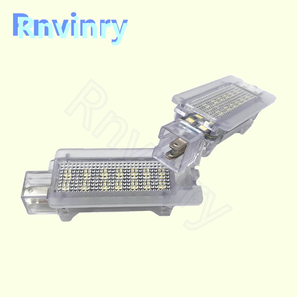 1 пара для Renault Megane I 1996-2003, Megane Scenic 1997-1999, Scenic I 1999-2003, белые светодиодные фонари подсветки номерного знака