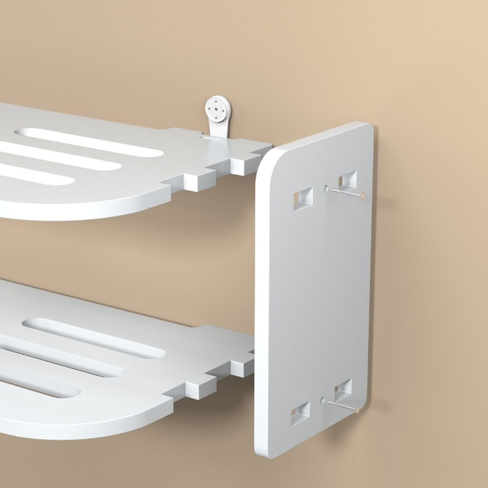 Strong Load-Bearing 2 Layer Wall Shelf 2/3 Layers WiFi Router Storage Holder  Bedroom