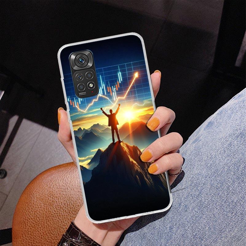 Trade Investment Forex Stock Market Phone Case For Xiaomi Redmi Note 15 14 13 12S 12 11 Pro Plus 14S 11S 11E 10 10S 11T 5G Perso