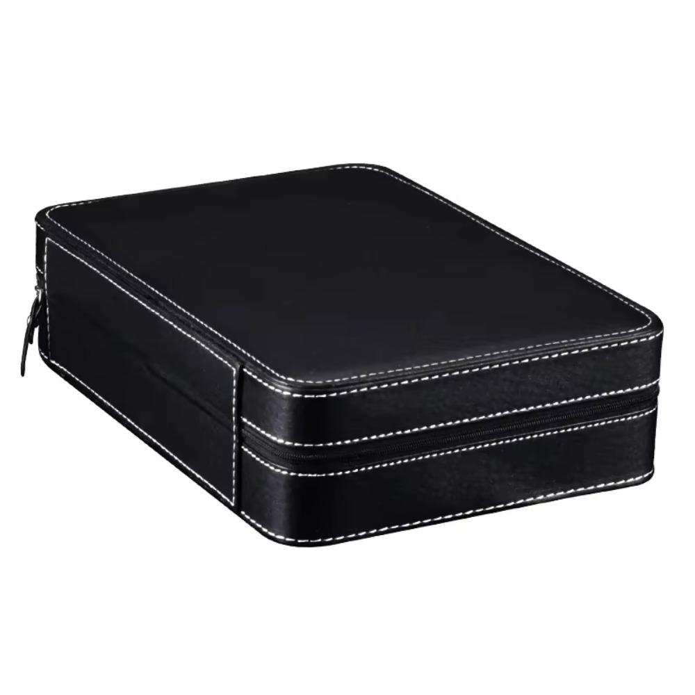 Dust-proof PU Leather Watch Box 6/10/12 Bit Watch Storage Box Zipper Watch Box  Men Women Use