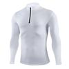 Long Sleeved T-shirt Men's Stand Up Collar Zipper Top New Thin Outdoor Fitness Sports Casual Elastic Slim Fit Base Shirt