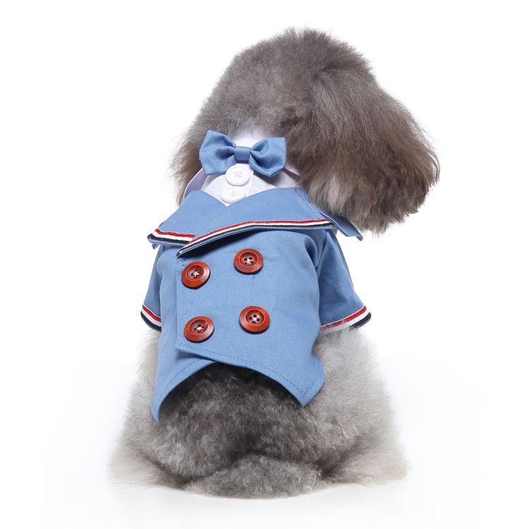 2025 Hot Selling Tie Decoration XS-4XL Dog Polyester Plaid Shirt Casual Style Two Legged Shirt
