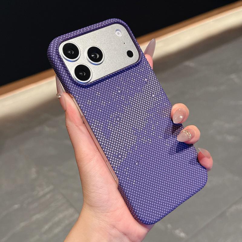 Кевларовый Ультратонкий Чехол для iPhone 17, Текстура Углеродного Волокна, Магнитная Зарядка, Защита от Падений