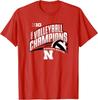 Футболка Nebraska Cornhuskers Чемпионы Big Ten 2025 по волейболу