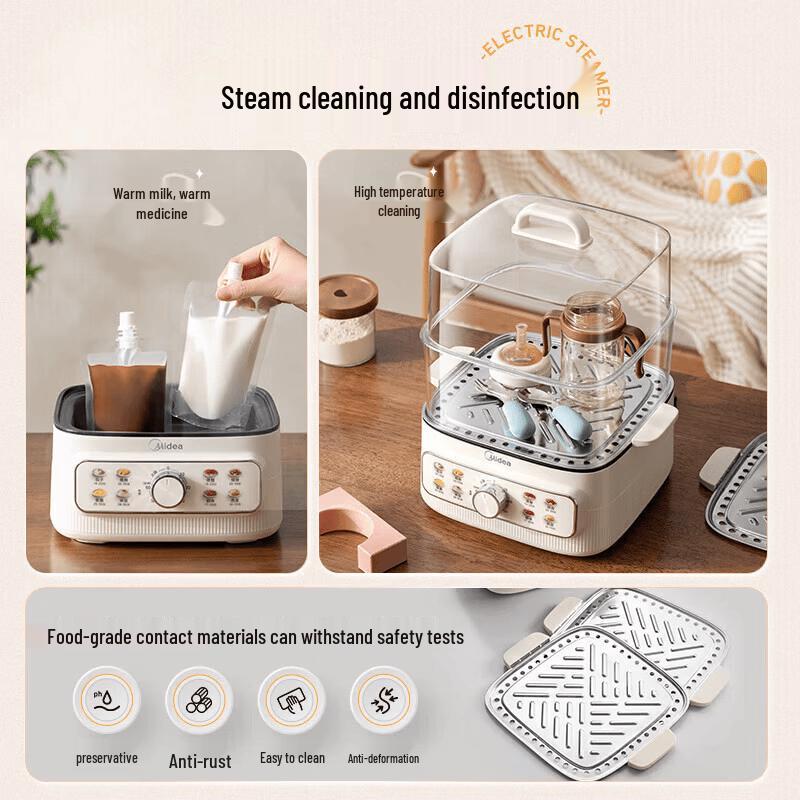 Midea Multi-functional Electric Steamer CN plug (adapter included)