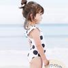 Korean Trendy One-Piece Swimsuit Set for Toddler Girls - Cute, Sun-Protected Design