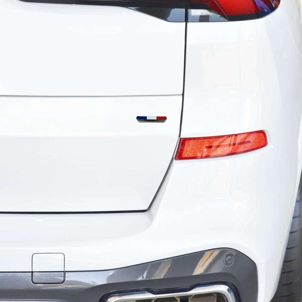 Limited Edition France National flag Aluminium Adhesive Emblem Rear Trunk Badge Fender Sticker Body Decal car emblem