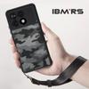 (Comes with Wrist strap)IBMRS [Anti-Scratch Dual Coating]  for Xiaomi Redmi K70E/Poco X6 Pro Transparent Case, Camo Shockproof Matte Phone Case