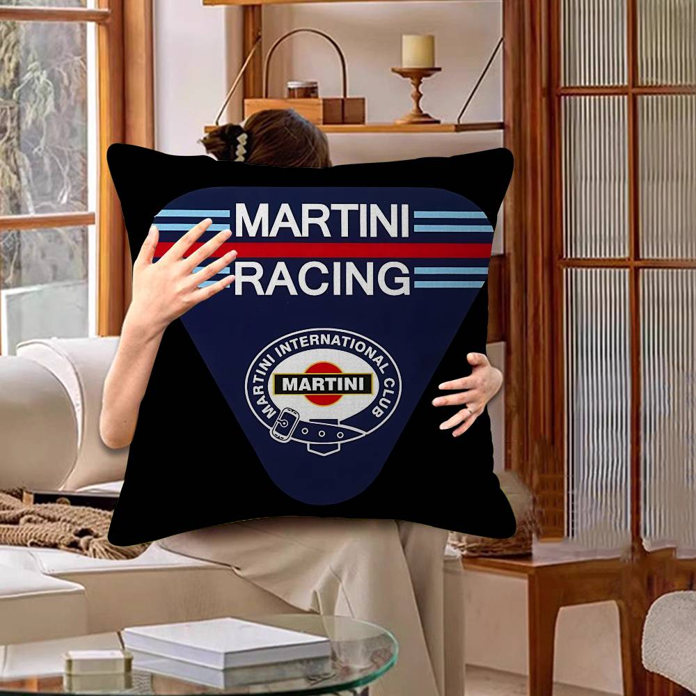 MMartini Racing Logo Pillow Gift Home Office Decoration Bedroom Sofa Car Cushion Cover case x