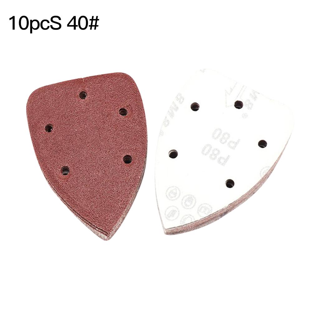 10x Sanding Palm Sheet Sander Pads Polish Sandpaper Grit Abrasive Discs Abrasive