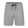 Summer Men's Mid Waist Drawstring Quick Drying Mesh Short Trousers Black White Red Blue Casual Beach Short Pants