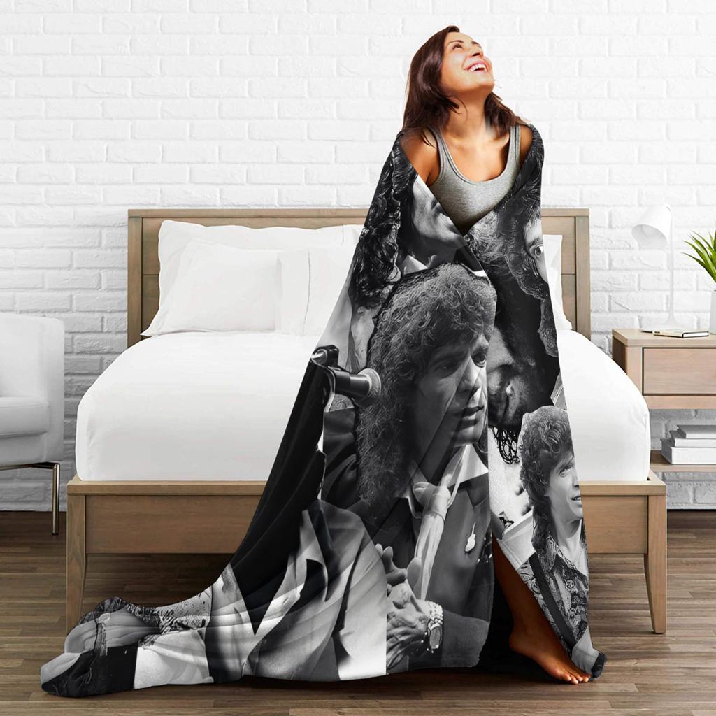 Camarons De La Isla Flamenco Singer Wool Fashion Blanket Music Rock Funny Throw Fashion Blanket for Home 125*100cm Ultra-Soft