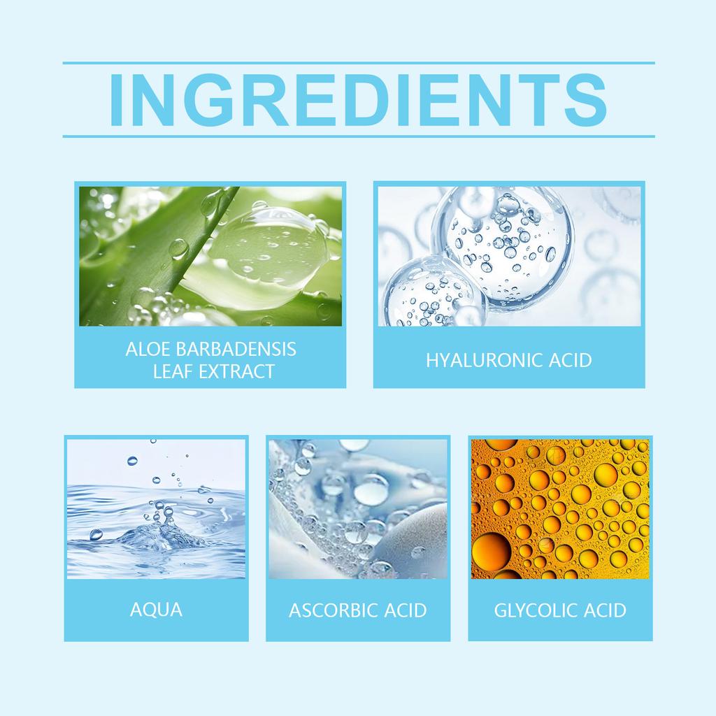 Гликолевая сыворотка для пилинга, сыворотка для лица, сыворотка для ухода за лицом, улучшает способность кожи к умеренному, легкая текстура, глубоко проникает в кожу, 30 мл