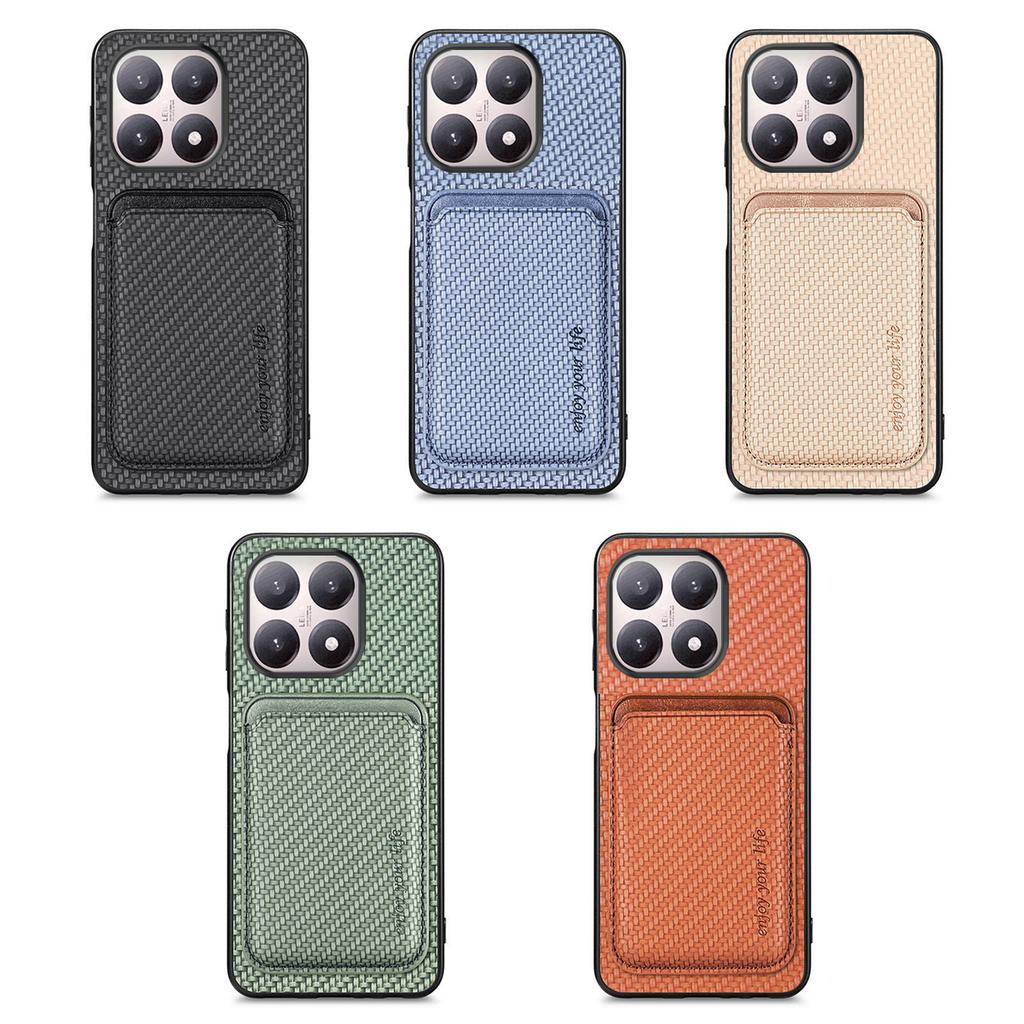 Для Xiaomi 15T Магнитный чехол Съемный держатель для карт Задняя крышка телефона