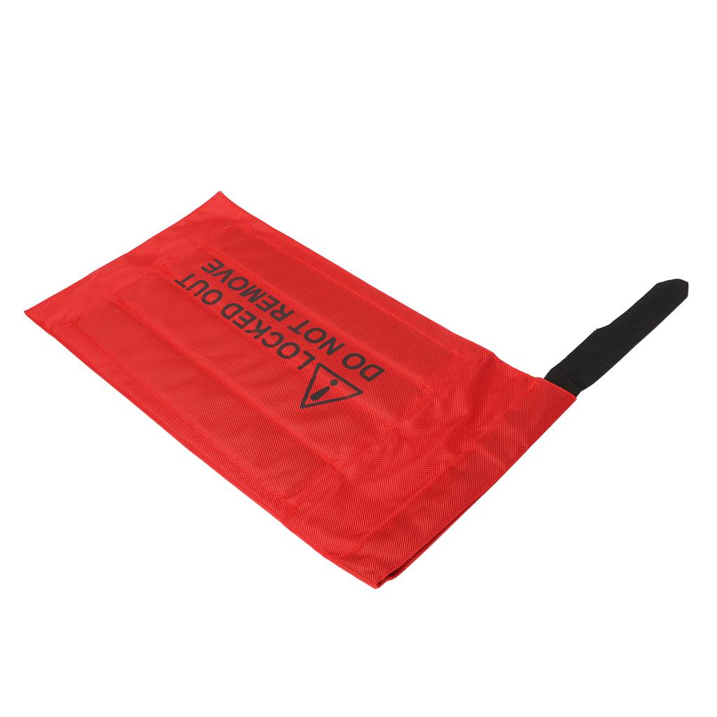 Safety Lockout Bag Wear Resistant Red Warning Signs for Vehicle Controller Button