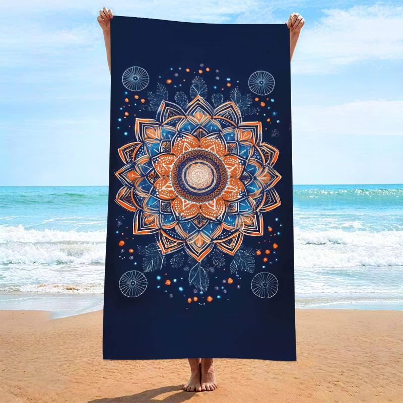 Ultra Absorbent Microfiber Beach Towel Quick Dry Printed Large Bath 90x180cm