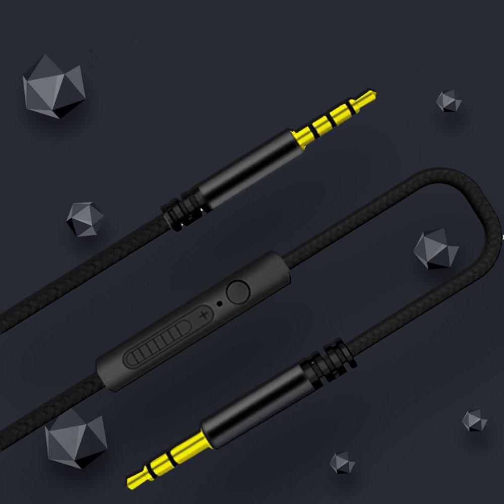 Braid Headphone Cord Speaker Line Gold-plated Plug Audio Cable Car Aux Cord Audio Wire Aux Cable