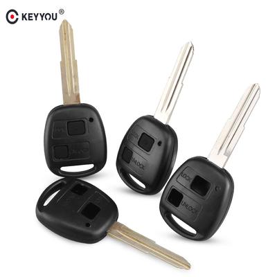 Корпус брелока для автомобиля для Toyota Yaris Prado Tarago Camry Corolla С неразрезанным лезвием Toy41 С контактной площадкой