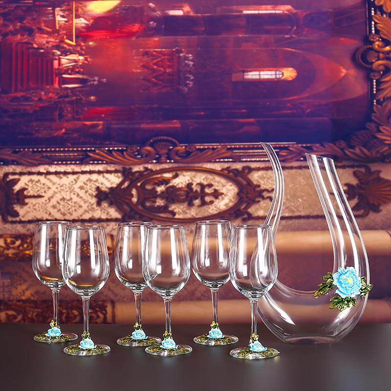 Бокал для красного вина, набор бокалов, хрустальный бокал, винный графин, фляга, диспенсер для вина, барная посуда, наборы для вина, изысканные подарки