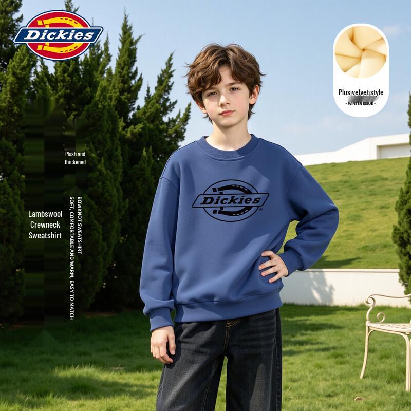 Dickies Kids Winter Fleece-Lined Crewneck Sweatshirt