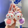 Милый брелок с кроликом, декомпрессионная кукла для щипания, музыкальный кулон для сумки