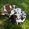 Fuzzy Bull Head Buckle Cowboy Hat Leather Strap Plush Cowboy Hat Western Cowboy Hat  For Men Women