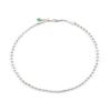 SEWNSWEN SILVER 5mm MIXED BEAD NECKLACE