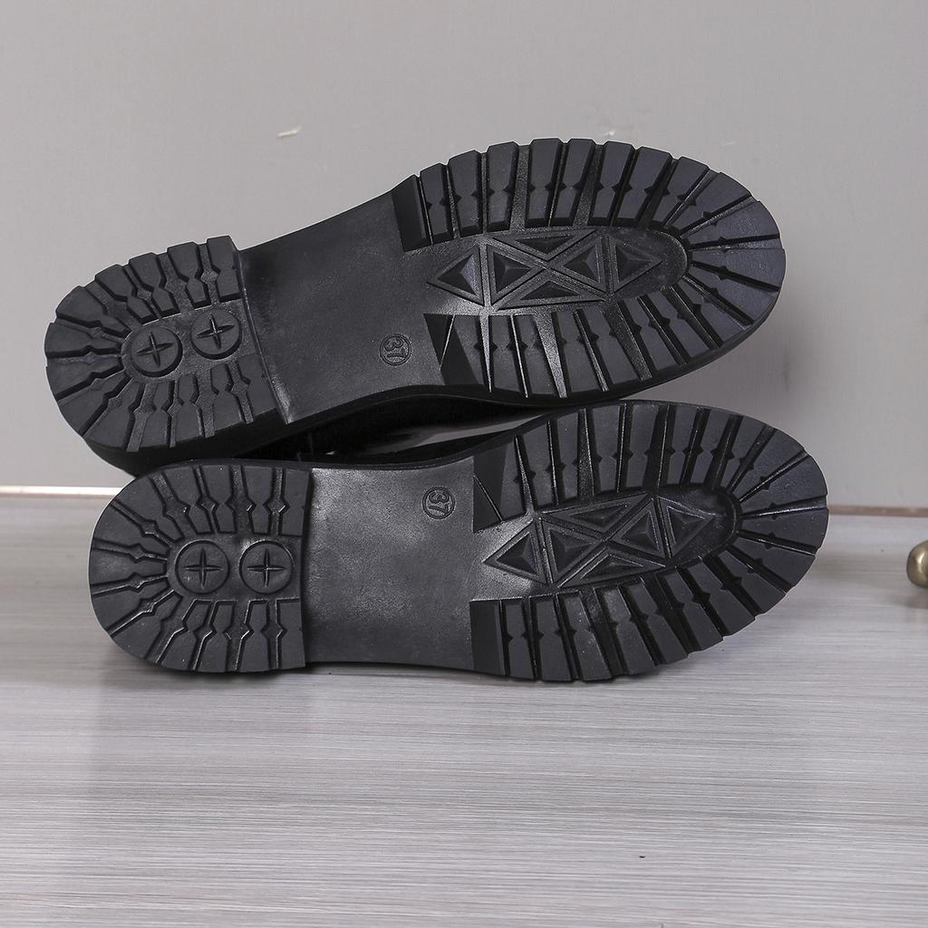 Модные женские повседневные ботинки Chelsea с круглым носком из черной искусственной кожи, короткие ботинки Woman Comfort на низком каблуке, без застежек, Botas De Mujer 2024