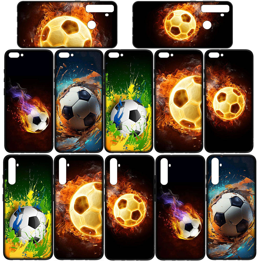 Чехол для iPhone 16 15 Xiaomi Redmi Note 14 13 12 11 Pro Max X 8 16e Samsung Galaxy S25 S24 S23 Moto OPPO Huawei Футбол Игра Футбольный Матч Чехол для телефона