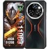 OUKITEL WP55 Pro 5G Telephone Portable Incassable 48Go+512Go 6.6" 11000mAh Smartphone Robuste Android 15 108MP Dual SIM/NFC Orange