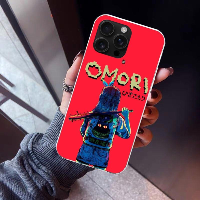 Game O-Omori Cartoon Phone Case For iPhone 17 Air 11 13 Mini 14 15 Plus 16 12 Pro Max 16E SE 7 8 Pattern Soft TPU Back Cover 17