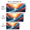 Abstract Liquid Marble Starry Sky Mouse Pad Large Computer Office Game Table Mat Rubber Anti-slip Stitched Keyboard Mat Desk Pad