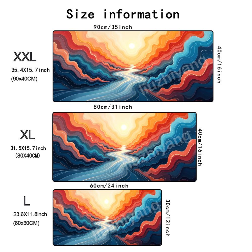 Abstract Liquid Marble Starry Sky Mouse Pad Large Computer Office Game Table Mat Rubber Anti-slip Stitched Keyboard Mat Desk Pad