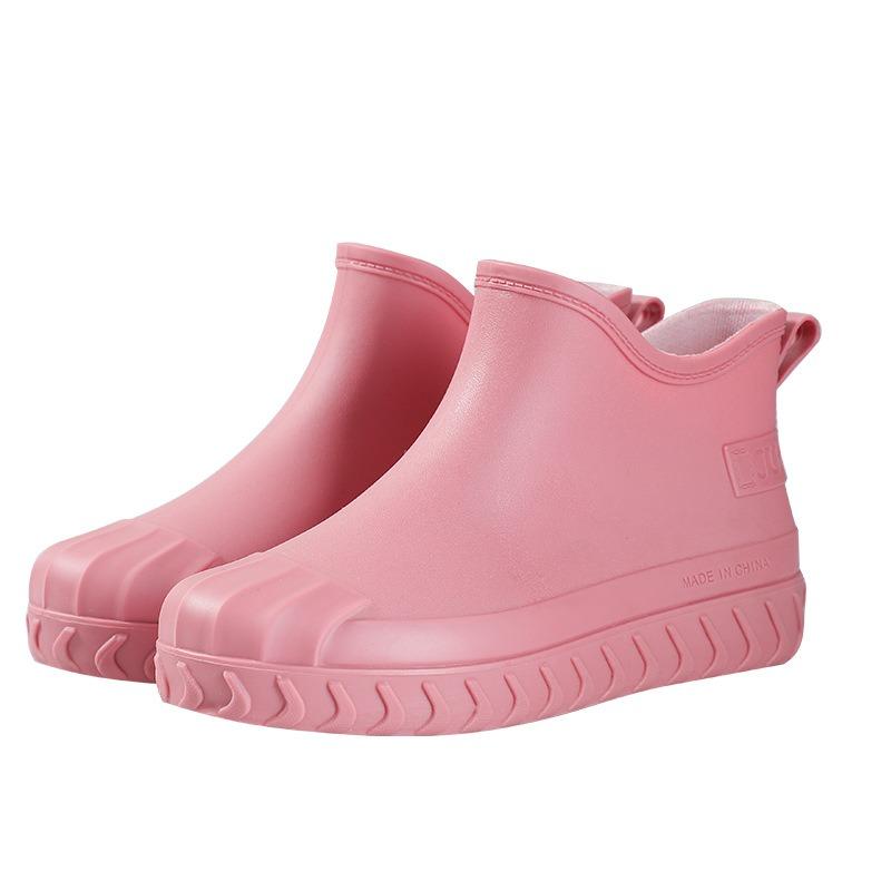 Четыре сезона дождевые туфли женская мода верхняя одежда короткие сапоги взрослые женские милые водонепроницаемые туфли нескользящие женские хлопковые теплые
