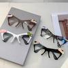 Women Vintage Anti Blue Light Cat Eye Glasses Women Sexy Lady Half Frame Eyewear DIY Cute Decorative Fashion Ball Dress Up Flat Mirror