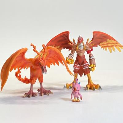 Аниме Фигурка Digimon Adventure Бердрамон и Пиёмон Экшн-фигурка 4-15см ПВХ Статуэтка Коллекционная Модель Игрушки Подарки