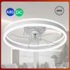 20 Inchs DC Motor Ceiling Fan With Light Household Electric Ceiling Fan Bedroom Adjustable Brightness LED Ceiling Fan Lamp