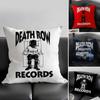D-Death Row R-Record Лейбл Подушка Наволочка Ультра Мягкая Кожевенная Ткань Облачный Комфорт и Скрытая Молния