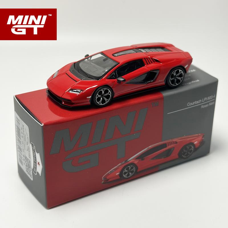 ABBG1 MINIGT 1:64 Countach LPI 800-4 Rosso Mars Red alloy car model 720