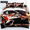 Cute Spy X Family Anime Duvet Cover Kawaii Soft Skin-Friendly Breathable Bedding Set with Zipper for Boys Girls Bedroom Decor