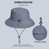 Summer Waterproof Packable Bucket Hat - Breathable Unisex Hat for Camping, Beach & Outdoor Activities