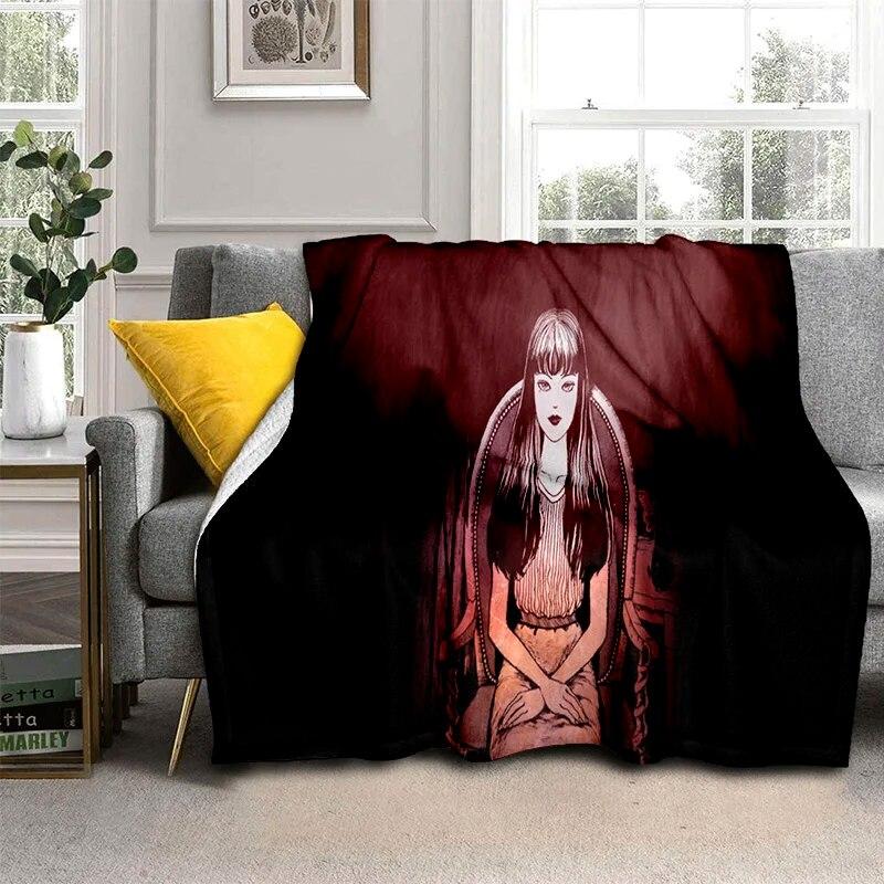 3D одеяло ужасов призрак Дзюнджи Ито Томи Каваками, мягкое одеяло для дома, спальни, кровати, дивана, пикника, путешествия, офиса, одеяло
