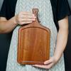 ZISIZ Sapele Wooden Pizza Board Serving Tray