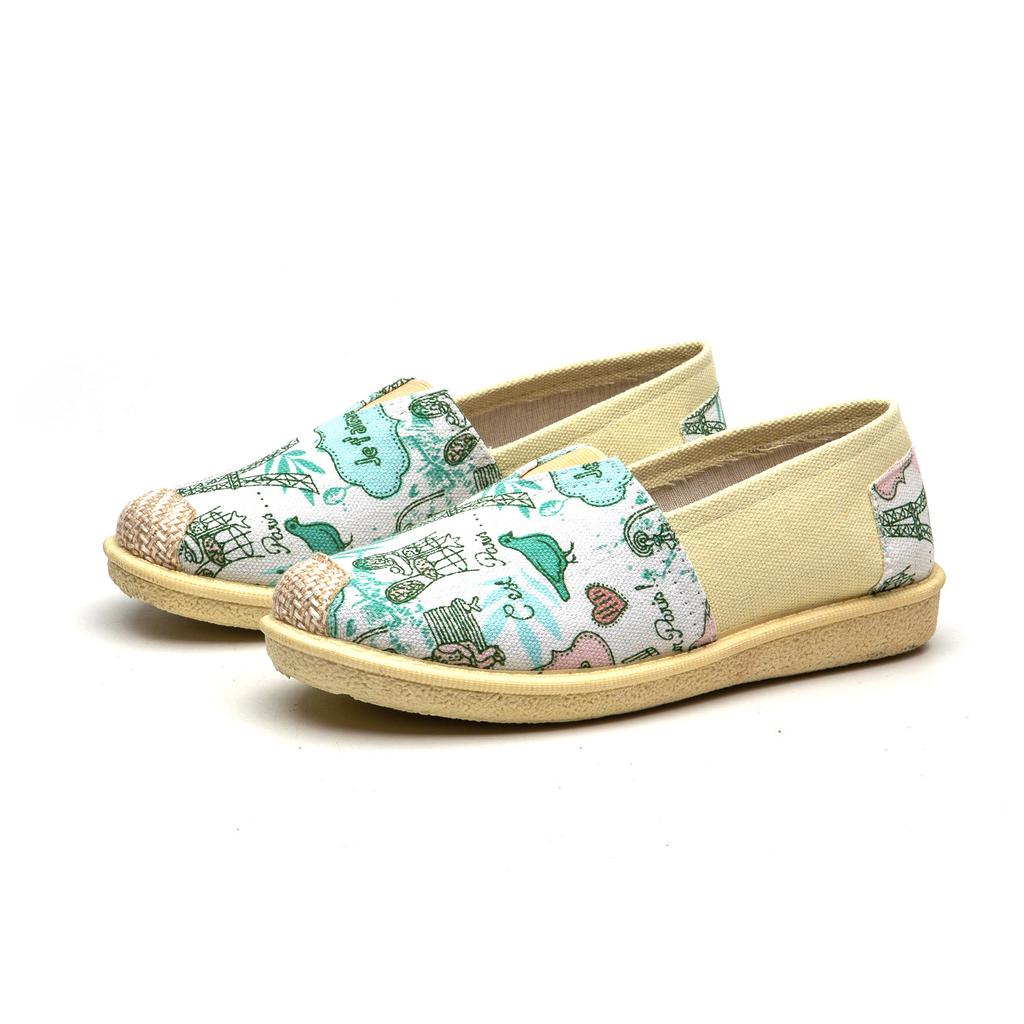 Новая модная обувь из парусины женская студенческая на плоской подошве повседневная рыбацкие туфли ленивая обувь