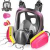6800 Protective Gas Mask for Paint, Dust, Chemical, Pesticide, Decoration, and Grinding Safety